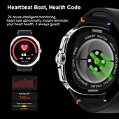 お買い得  スマートウォッチ-HC8 スマートウォッチ 1.43 インチ スマート·ウォッチ ブルートゥース 歩数計 着信通知 アクティビティトラッカー と互換性があります Android iOS 女性 男性 長時間スタンバイ 防水 メディアコントロール IP68 22mmウォッチケース