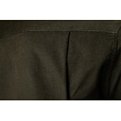 economico Camicie Elite da Uomo-Per uomo Camicia Blu marino scuro Marrone Verde militare Manica Lunga Semplice Colletto a Camicia Scuola Formale Bottoni Abbigliamento Elegante Vintage Cool Quotidiano