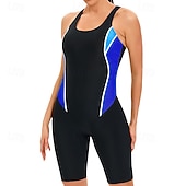 abordables Lycra de surf-Femmes Maillot de bain Maillot Anti UV Protection Solaire UV UPF50+ Sans manches Maillot de Bain Natation Surf Patchwork Été Printemps Automne