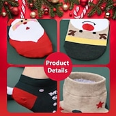 cheap Advent Calendar-Christmas Socks Advent Calendar 2025 Women Adult Kids Xmas Gift Sock Advent Calendar Girls Boys 12 Pairs Christmas Socks