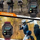 abordables Relojes inteligentes-LOKMAT OCEAN 3 PRO Reloj inteligente 2.1 pulgada Smartwatch Reloj elegante Bluetooth Podómetro Recordatorio de Llamadas Seguimiento de Actividad Compatible con Android iOS Mujer Hombre Larga espera