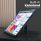 رخيصةأون جراب آيباد-لوح أغط / كفرات من أجل Apple آيباد إير 11 بوصة (2024) آيباد إير 13 بوصة (2024) آيباد برو 13 بوصة (2024) iPad Pro مقاس 11 بوصة 4 محمول مع حامل مع مسند قابل للتعديل درع TPU الكمبيوتر الشخصي