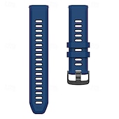 billige Garmin klokkebånd-Klokkerem til Garmin Forerunner 570 47 mm/265 (musikk)/255 (musikk)/Venu 3/Vivoactive 4 Marq Descent Quatix 22 mm silikonrem i rustfritt stål, tofarget