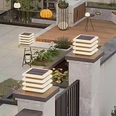 economico Lampioni-Lampada da esterno a LED, lampada da terra impermeabile, per cortile, portico, patio, esterno, terrazza, garage, cortile, lanterna da terra esterna