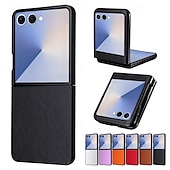 economico Cover Samsung-telefono Custodia Per Samsung Galaxy Z Flip 7 Z Flip 7 FE Z Flip 6 Z Flip 5 Copertura Posteriore Resistente agli urti Retrò TPU Pelle PU