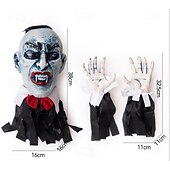 cheap Halloween-Halloween Vampire Count Zombie Ground Plug Haunted House Secret Room Courtyard Outdoor Glowing Horror Atmosphere Ground Ghost Decoration
