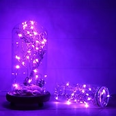 olcso USB-tápellátás-10 db 5 m/16,4 láb 50 led sugár tündérfényfüzér halloween karácsony Valentin nap újév esküvői party fesztivál beltéri és kültéri dekoráció rézdrótos fények usb tápegység ip44 vízálló