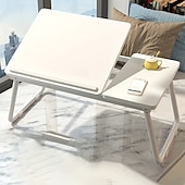 abordables Piscinas para niños-Mesa de estudio plegable ajustable de cinco velocidades con portavasos y tira antideslizante.