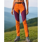 voordelige Bodems-Dames Wandelbroek Waterdichte broek Softshell broek Lapwerk Zomer Buiten Normale pasvorm waterdicht Winddicht Kleding Onderlichaam Zak Zwart Leger Groen Spandex Kamperen&amp;Wandelen Hardlopen S M L XL