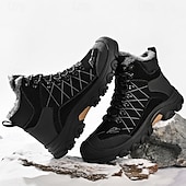 economico Stivali invernali e neve-stivali tattici invernali da uomo con fodera in pelliccia: caldi stivali da trekking militari impermeabili per la sopravvivenza all'aperto, il campeggio e il freddo