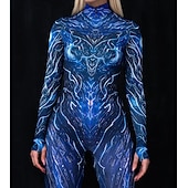 tanie Z nadrukiem-Wzorzyste garnitury Zentai Kostium Cosplay Body Drukowanie Strój karnawałowy Kombinezon zentai Męskie Damskie Dla chłopców seksowny kostium Halloween Kostium na Spektakl Impreza Bal maskowy Dla