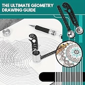 economico arte fai da te-set di compassi da disegno magnetici neri multifunzionali da 4 pezzi - ingegneria &amp;righelli da disegno per uso ufficio