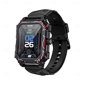 abordables Montres connectées-LOKMAT OCEAN MAX Montre intelligente 1.96 pouce Smartwatch Montre Connectée Bluetooth Podomètre Rappel d&#039;appel Moniteur d&#039;Activité Compatible avec Android iOS Femmes Hommes Longue Veille Appels Mains