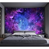 billige Veggoppheng-tapet Veggtepper Galakse Rom 3D Mystiker Soverom Stue Sovesal Dekorasjoner Vegg Dør Bakgrunn