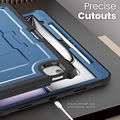رخيصةأون جراب آيباد-لوح أغط / كفرات من أجل Apple آيباد إير 11 بوصة (2024) آيباد إير 13 بوصة (2024) آيباد برو 13 بوصة (2024) iPad Pro مقاس 11 بوصة 4 محمول مع حامل مع مسند قابل للتعديل درع TPU الكمبيوتر الشخصي