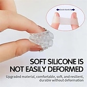 economico Cura Personale &amp; Salute-30 pezzi di protezioni per dita in silicone per donne, separatori di dita in gel anti-attrito, copri dita traspiranti per uomini e donne, manicotti per dita per unghie incarnite, calli, duroni,