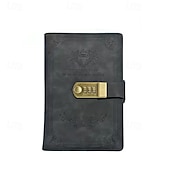 Χαμηλού Κόστους Notebooks &amp; Planners-a5 200 σελίδες ρετρό βιβλίο κωδικών πρόσβασης με κλειδαριά ημερολόγιο παχύρρευστο δημιουργικό χειρόγραφο βιβλίο σημειωματάριο φοιτητή χαρτικά ντοσιέ σημειωματάριου