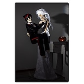 preiswerte Halloween-mexikanischer Tag der Toten, großes elektrisches Deko-Objekt, Halloween, Vergnügungspark, Spukhaus, bewegungsaktivierte Skelettbraut, Deko-Requisite