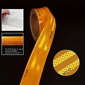 baratos Equipamento de Camping-Fita refletiva dot-c2 de alta visibilidade - 1 adesivo de advertência de segurança à prova d&#039;água e resistente para visibilidade noturna e cuidado com perigos, ideal para reboques, caminhões,