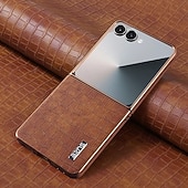 お買い得  サムスン用ケース-電話 ケース 用途 サムスンのギャラクシー Zフリップ7 Zフリップ6 Z Flip 5 Z Flip 4 バックカバー 耐衝撃 レトロ風 TPU PUレザー
