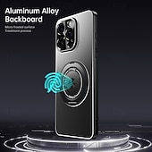 economico Cover per iPhone-telefono Custodia Per iPhone 17 Pro Max 17 Air 16 Pro Max Plus 15 Pro Max 14 Pro Max Copertura Posteriore con Supporto Magnetico Resistente agli urti Retrò Lega di Alluminio
