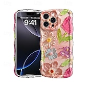 economico Cover per iPhone-telefono Custodia Per iPhone 16 Pro Max Plus 16 15 Pro Max Plus Copertura Posteriore Resistente agli urti Fiore Floreale TPU