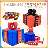 economico I regali-Ornamenti per scatole regalo fastidiose stampate in 3D, divertenti giocattoli, scherzi, puzzle, scatole, scherzi creativi, regali per amici, famiglie, feste, intrattenimento, novità, sorpresa per le vacanze.