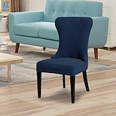 baratos Cobertura de Sofa-Capa de cadeira curva com grade 5x5 - capa elástica para cadeiras semicirculares ou arqueadas, estilosa &amp;capa protetora para móveis para uso em sala de estar
