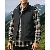 preiswerte Westen-Herren Anglerweste Cargo-Weste Ärmellos Weste Außen Wasserdicht Winddicht Multi-Funktion Winter Reißverschluss Polyester Schwarz Armeegrün Orange Jagd Angeln Klettern