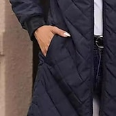 Жен. Повседневная куртка Сохраняет тепло Удобный Молния Карман Мода На открытом воздухе Полотняное плетение На выход выходные Молния Обычная Капюшон Стандартный Длинный рукав Верхняя одежда Черный Недорогие Куртки с утеплителем-Жен. Повседневная куртка Сохраняет тепло Удобный Молния Карман Мода На открытом воздухе Полотняное плетение На выход выходные Молния Обычная Капюшон Стандартный Длинный рукав Верхняя одежда Черный