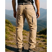 זול תחתונים-בגדי ריקוד גברים מכנסי קרב מכנסי קרגו מכנסיים לטיולי הליכה אביב סתיו חיצוני רגיל עמיד למים עמיד מכנסיים כיס צהוב צבא שחור כותנה מחנאות וטיולים ציד ריצה S M L XL XXL