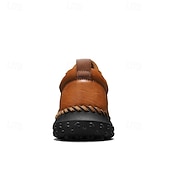 baratos Ténis para Homem-sapatos casuais masculinos marrons com cadarço e sola durável, calçados confortáveis para caminhadas ao ar livre, trabalho e uso diário