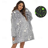 baratos cobertor vestível-cobertor aquecido vestível com capuz, manta de pelúcia grande com aquecimento elétrico de 3 zonas, cobertor macio e quente para casa, colcha aconchegante para vestir no inverno