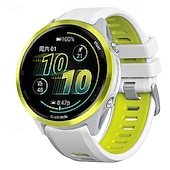 billige Garmin klokkebånd-Klokkerem til Garmin Forerunner 570 47 mm/265 (musikk)/255 (musikk)/Venu 3/Vivoactive 4 Marq Descent Quatix 22 mm silikonrem i rustfritt stål, tofarget