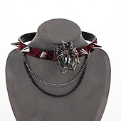 levne Příslušenství-Punk a gotika Náhrdelník Choker Křížový přívěsek pavoučí síť Maškarní kostým Dámské předvečer Všech svatých Karneval Výkon Párty Ležérní Dospělí Náhrdelníky Celý rok