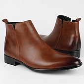 preiswerte Chelsea -Stiefel-Chelsea-Stiefel für Herren, Business-Casual-Stiefeletten zum Hineinschlüpfen für Büro und Alltag