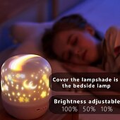 economico Luci di Natale-Proiettore di luce notturna per bambini, proiettore di galassie per camera da letto, proiettore di stelle e nebulose con cavo USB, rotazione di 360 gradi, lampada da notte per bambini, per decorare