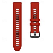 billige Garmin klokkebånd-Klokkerem til Garmin Forerunner 570 47 mm/265 (musikk)/255 (musikk)/Venu 3/Vivoactive 4 Marq Descent Quatix 22 mm silikonrem i rustfritt stål, tofarget