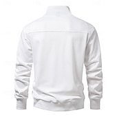 olcso Férfi Elite Kapucnis Pulóverek és Melegítők-Férfi Cipzáras kapucnis pulóver Cipzáros pulóver Fekete Fehér Hajtóka Sima Cipzár Túlméretezett Sport &amp; Szabadtéri Hétköznapi Napi Buli Alkalmi Sportos Tavasz &amp; Ősz Ősz Ruházat Pulcsik Pulóverek