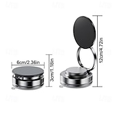 Недорогие Товары для дома-Регулируемый на 360 градусов вакуумный магнитный держатель для телефона, складное крепление на присоске, без помощи рук, держатели для сотовых телефонов Magsafe для вашего автомобиля/спортзала/зеркала