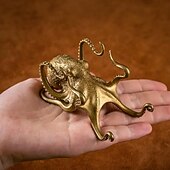 cheap Storage &amp; Organization-Octopus Holder Phone Stand Pen Holder Creative Gold Octopus Desk Organizer Multifunctional Mobile Phone Holder Lazy Viewing Stand For Watching Videos And Reading Books
