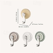 billige Lagring og oppbevaring-4 stk kraftige sugekoppkroker, luksuriøse baderomskroker uten boring, kraftige vakuumkroker for håndkle, badekåpe, kjøkken og dørheng