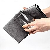 economico Prodotti per la pulizia-panno magico per la pulizia spesso, panno in microfibra super assorbente per la pulizia dei vetri, panno per specchi senza aloni, senza macchie d&#039;acqua, straccio per la pulizia della casa