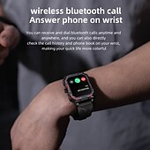 abordables Montres connectées-LOKMAT OCEAN MAX Montre intelligente 1.96 pouce Smartwatch Montre Connectée Bluetooth Podomètre Rappel d&#039;appel Moniteur d&#039;Activité Compatible avec Android iOS Femmes Hommes Longue Veille Appels Mains
