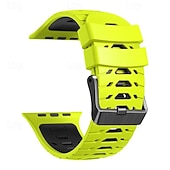 olcso Apple óraszíjak-sportszíj, kompatibilis az Apple Watch 42mm 44mm 45mm 49mm-es szíjával, strapabíró, kétszínű fémkapocsos szilikon szíj, csere csuklópánt az iWatch Ultra 2 sorozathoz, 9, 8, 7, SE, 6, 5, 4, SE-hez