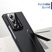 Недорогие Чехлы для Samsung-телефон Кейс для Назначение SSamsung Galaxy Z-образный сгиб 7 Z-сгиб 6 Z Fold 5 Z Fold 4 Кейс на заднюю панель и протектор экрана Откидная подножка Защита от удара Ретро