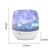 economico Luci di Natale-Proiettore di luce notturna per bambini, proiettore di galassie per camera da letto, proiettore di stelle e nebulose con cavo USB, rotazione di 360 gradi, lampada da notte per bambini, per decorare