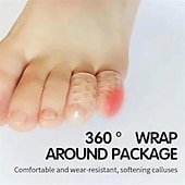 economico Cura Personale &amp; Salute-30 pezzi di protezioni per dita in silicone per donne, separatori di dita in gel anti-attrito, copri dita traspiranti per uomini e donne, manicotti per dita per unghie incarnite, calli, duroni,