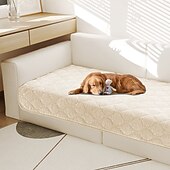 billige Hundesofatrekk-Chenille Sofa Putepadding Vanntett Anti-Skli Kjæledyrvennlig Sofa Deksel Plush Myk Setebeskytter Vaskbar Anti-Flekk Sofa Pad Stue