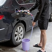 Недорогие Улучшение положения семей-Комплект ручного насоса для перекачки топлива, 3 шт., бензин &amp;Инструмент для перекачки дизельного топлива с сумкой-экстрактором и 2 зажимами, пластиковый насос для быстрой перекачки жидкости